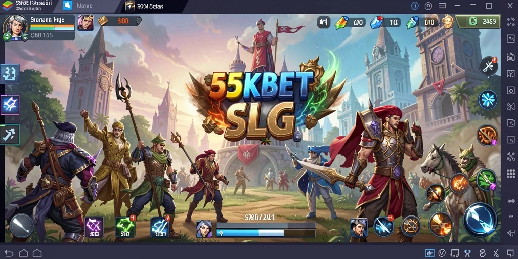 Tampilan mendebarkan dari gameplay <strong>55KBET</strong> yang menampilkan strategi dan pertempuran.