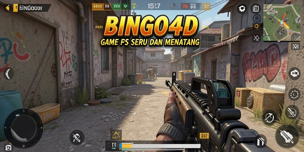 Tampilan gameplay intens dalam BINGO4D yang menarik.