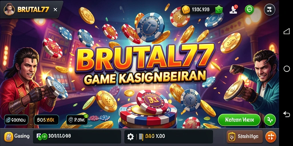 Tampilan menarik dari gameplay Kasino di BRUTAL77.