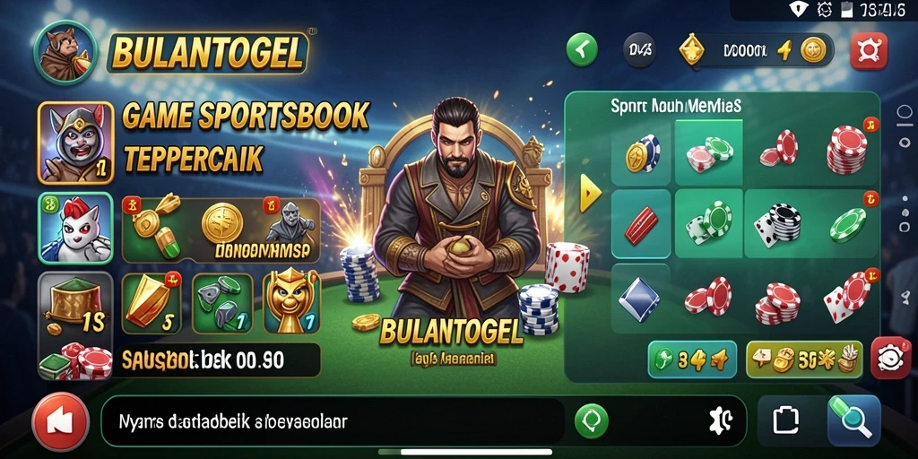 Screenshot BULANTOGEL menampilkan antarmuka taruhan yang menarik.