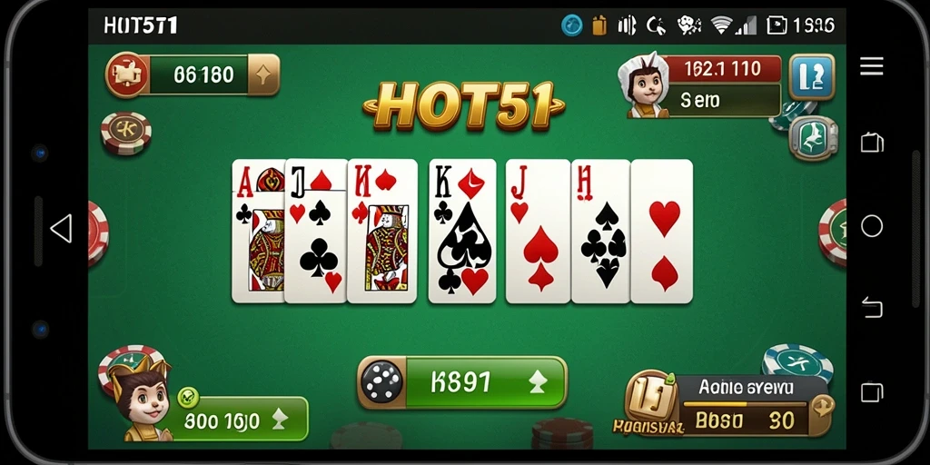 Gameplay menarik HOT51 dengan pemain bersaing dalam Domino.