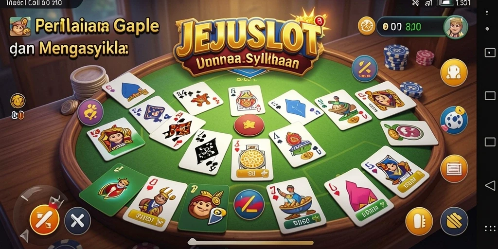 Tampilan seru permainan Gaple di JEJUSLOT.