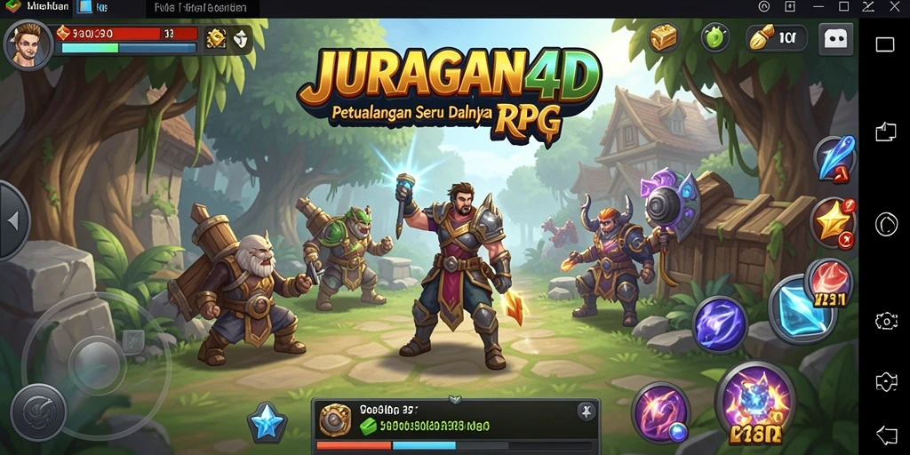 Screenshot gameplay JURAGAN4D yang menunjukkan aksi pertarungan menegangkan.