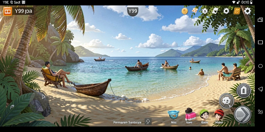 Tangkapan layar Y89 menampilkan gameplay yang seru dan warna-warni.